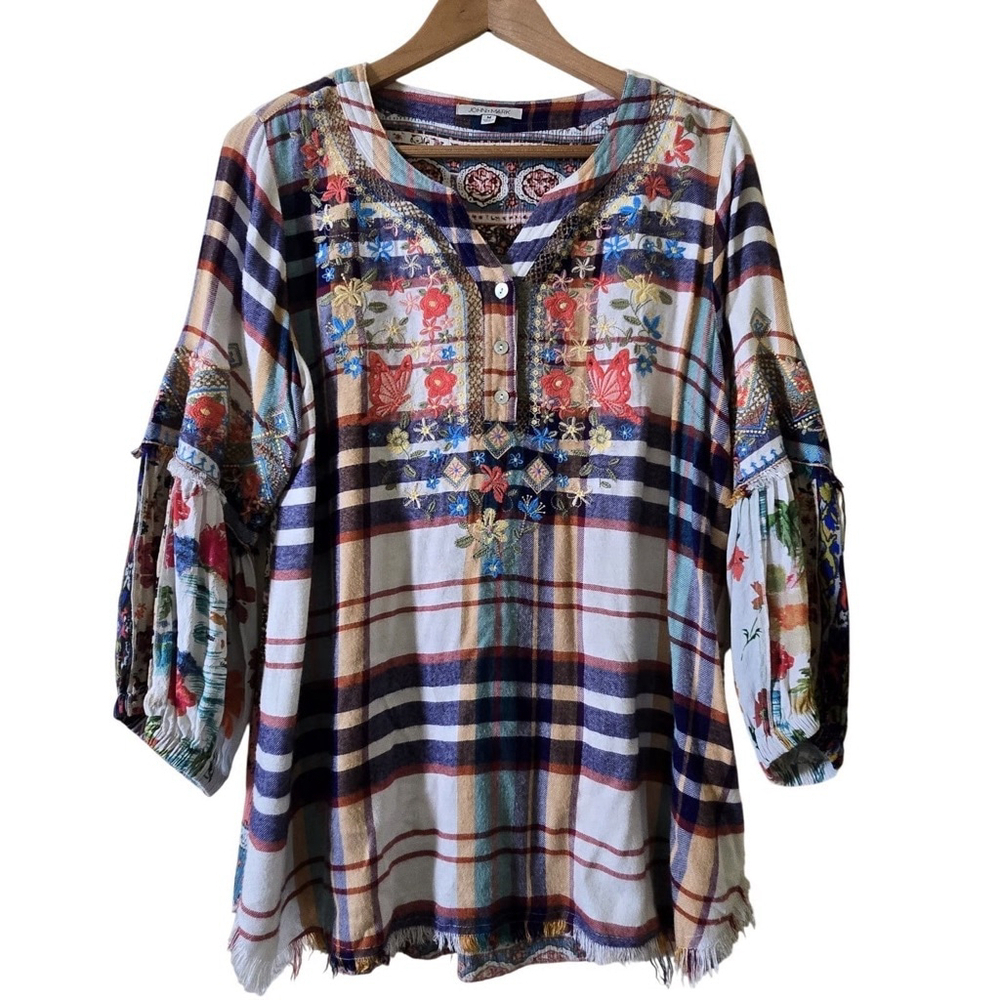 John mark tunic top size medium boho
